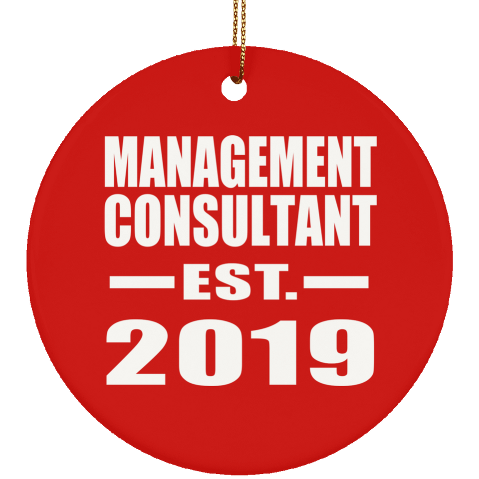 Management Consultant Established EST. 2019 - Circle Ornament