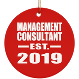Management Consultant Established EST. 2019 - Circle Ornament