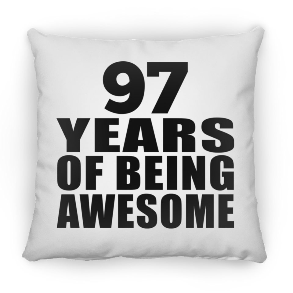 97th Birthday 97 Years Of Being Awesome - Throw Pillow