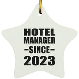 Hotel Manager Since 2023 - Star Ornament
