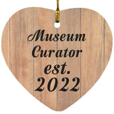 Museum Curator Established Est. 2022 - Heart Ornament C