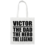 Victor The Dad The Hero The Legend - Tote Bag White