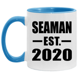 Seaman Established EST. 2020 - 11oz Accent Mug Blue