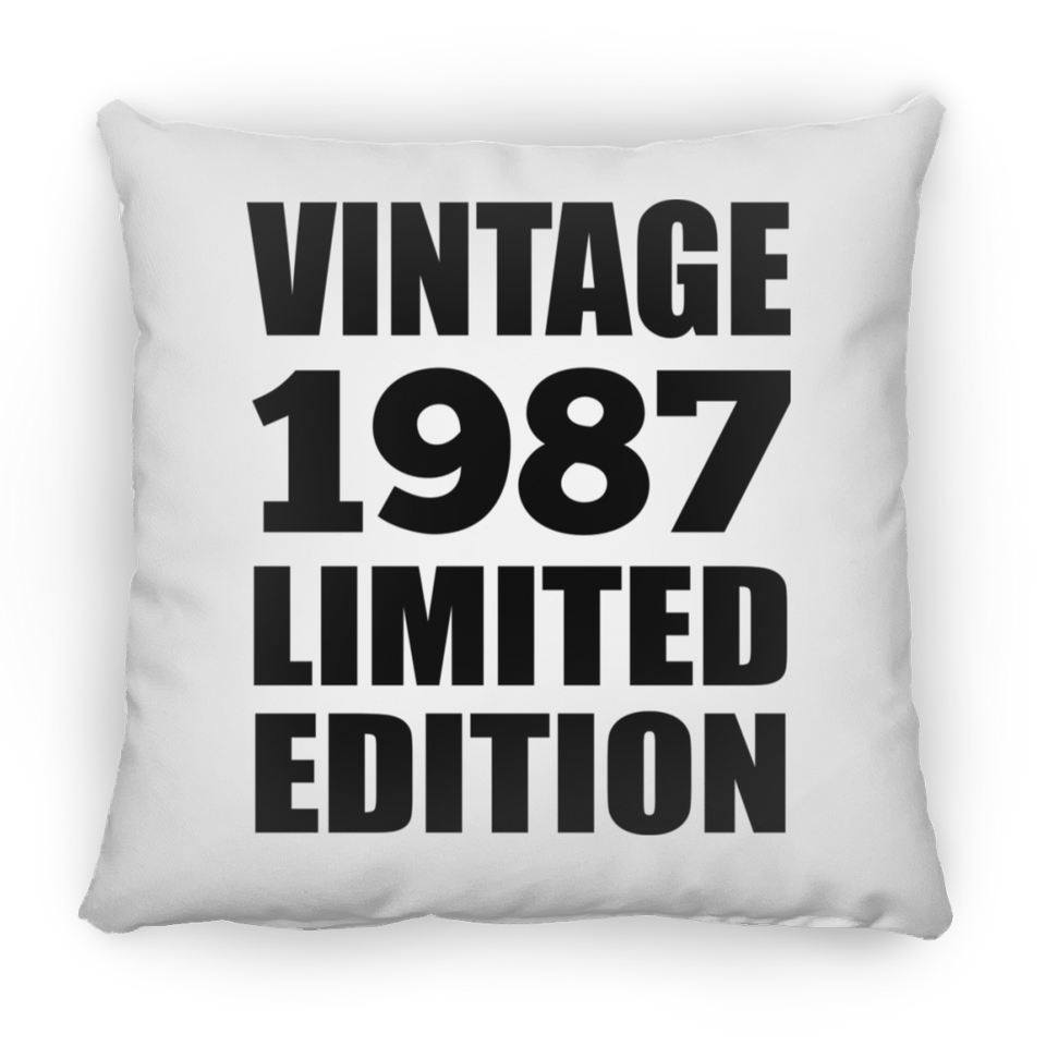 37th Birthday Vintage 1987 Limited Edition - Throw Pillow