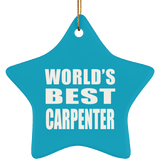 World's Best Carpenter - Star Ornament