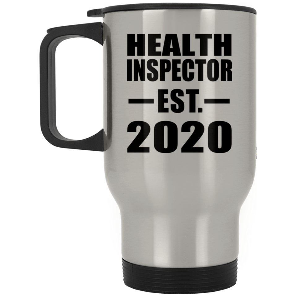 Health Inspector Established EST. 2020 - Silver Travel Mug
