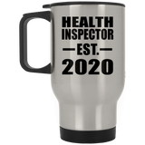 Health Inspector Established EST. 2020 - Silver Travel Mug
