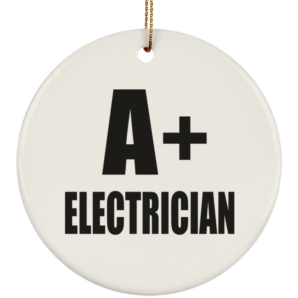 A+ Electrician - Circle Ornament