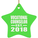 Vocational Counselor Established EST. 2018 - Star Ornament