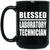 Blessed Laboratory Technician - 15oz Coffee Mug Black
