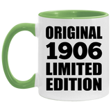 118th Birthday Original 1906 Limited Edition - 11oz Accent Mug Green