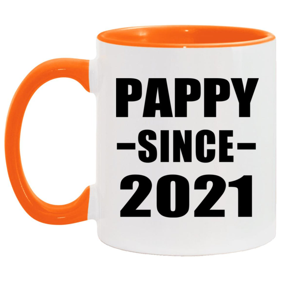 Pappy Since 2021 - 11oz Accent Mug Orange