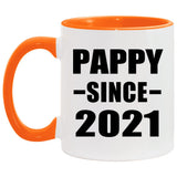Pappy Since 2021 - 11oz Accent Mug Orange