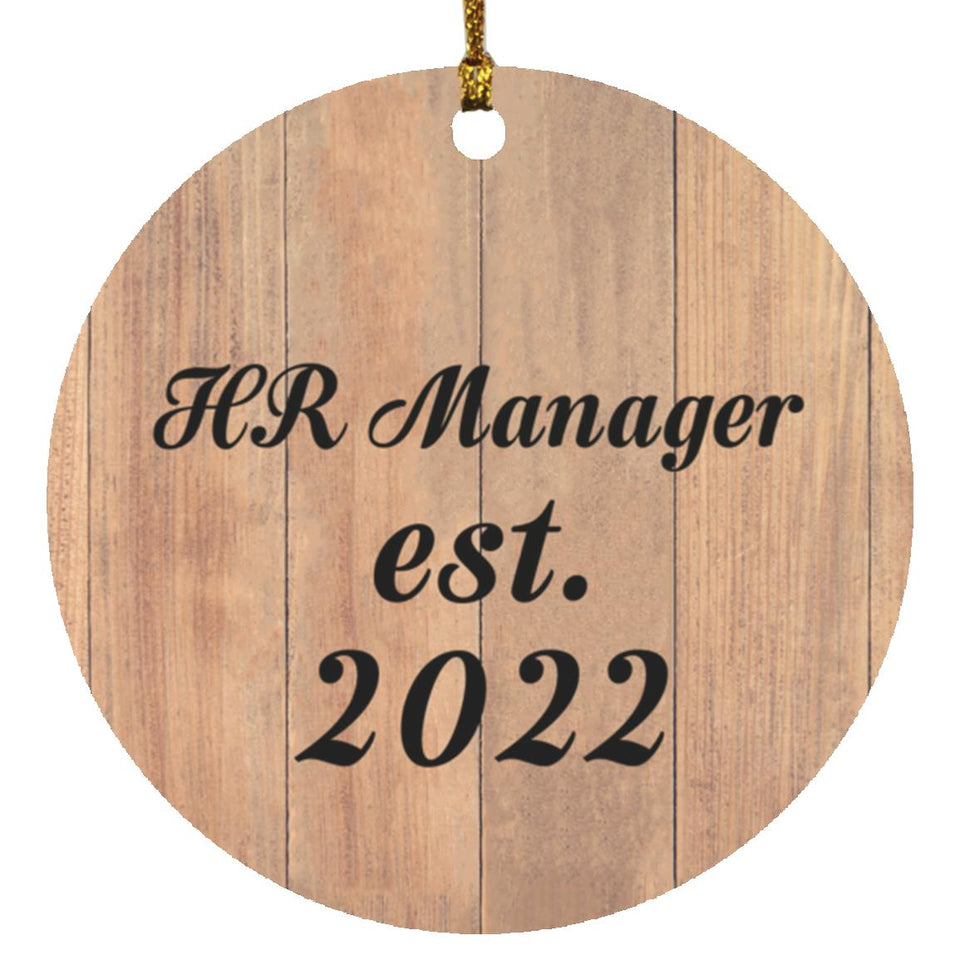 HR Manager Established Est. 2022 - Circle Ornament C