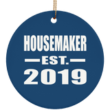 Housemaker Established EST. 2019 - Circle Ornament