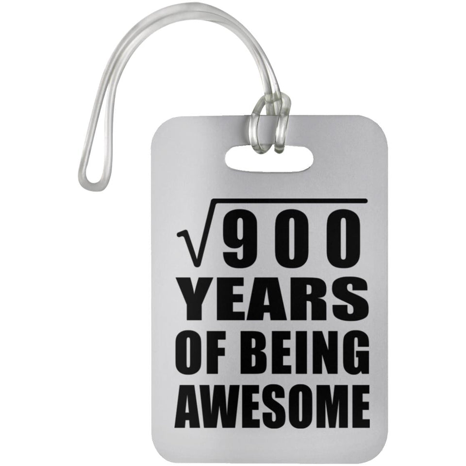 30th Birthday Square Root of 900 Years of Being Awesome - Luggage Bag Tag