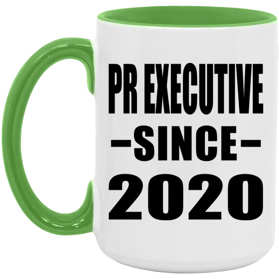 Pr Executive Since 2020 - 15oz Accent Mug Green