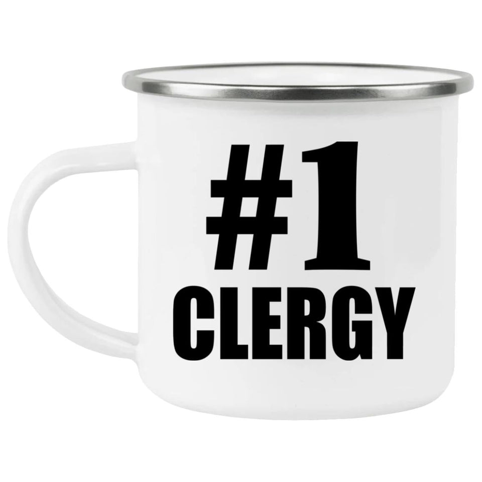 Number One #1 Clergy - 12oz Camping Mug