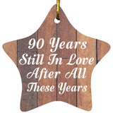 90th Anniversary 90 Years Still In Love After These Years - Star Ornament E