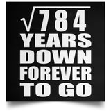 28th Anniversary Square Root of 784 Years Down Forever To Go - Poster Square