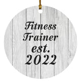 Fitness Trainer Established Est. 2022 - Circle Ornament F