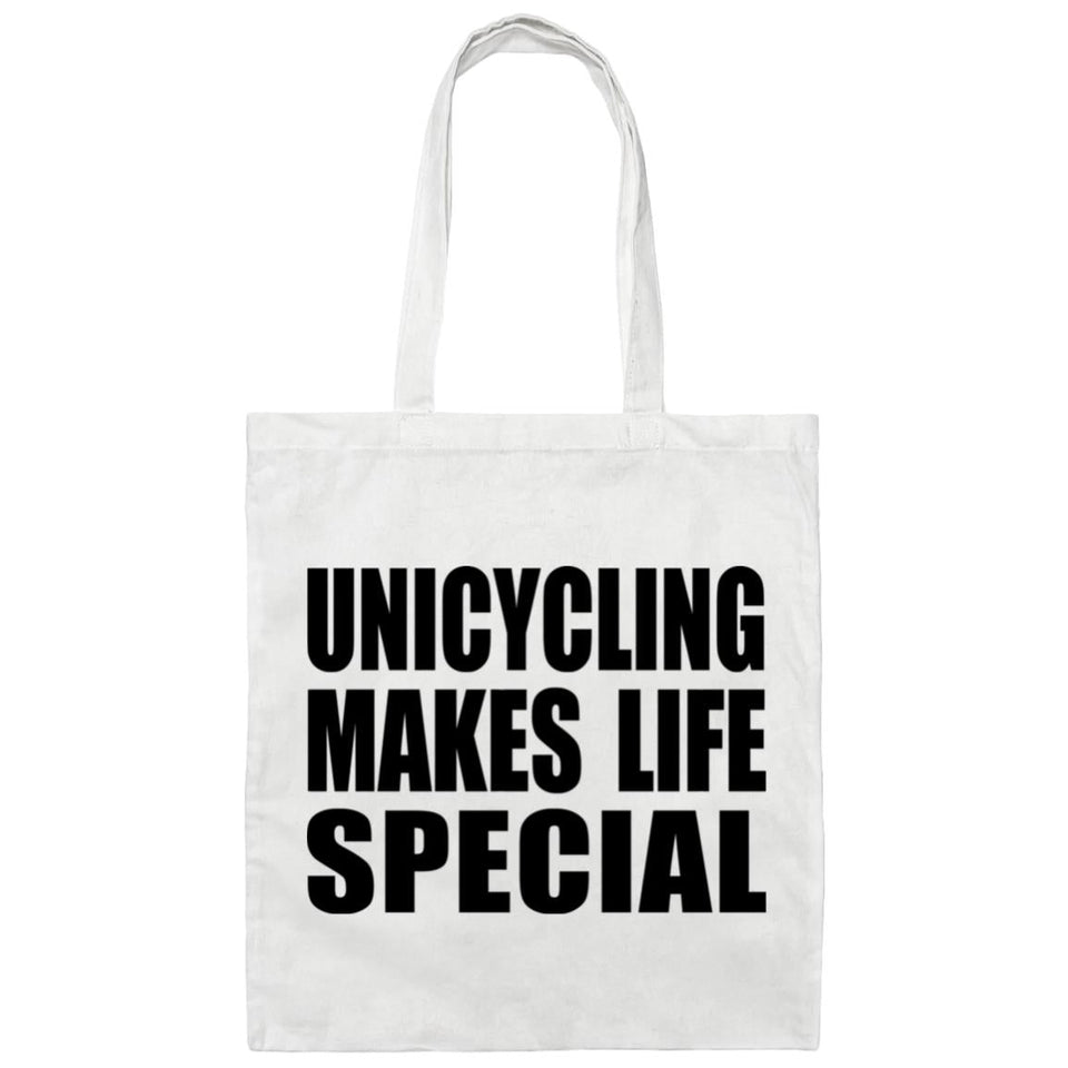 Unicycling Makes Life Special - Tote Bag White