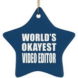 World's Okayest Video Editor - Star Ornament