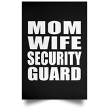 Mom Wife Security Guard - Poster Portrait