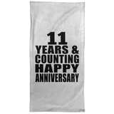 Happy 11th Anniversary 11 Years & Counting - Hand Towel