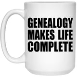 Genealogy Makes Life Complete - 15oz Coffee Mug