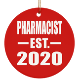 Pharmacist Established EST. 2020 - Circle Ornament