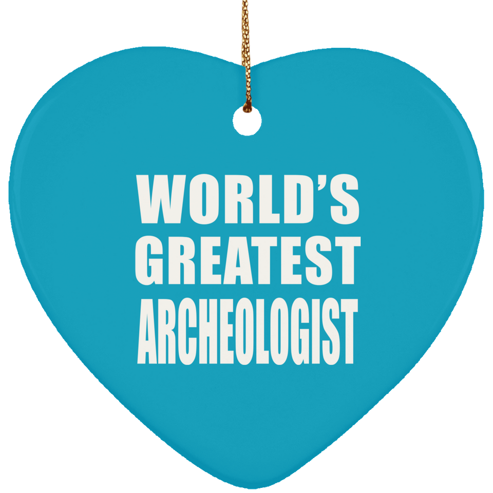 World's Greatest Archeologist - Heart Ornament