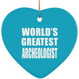 World's Greatest Archeologist - Heart Ornament