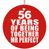 56th Anniversary 56 Years Of Being Mr Perfect - Circle Ornament