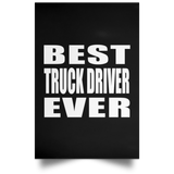 Best Truck Driver Ever - Poster Portrait
