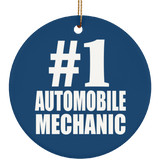 Number One #1 Automobile Mechanic - Circle Ornament