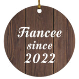 Fiancee Since 2022 - Circle Ornament D