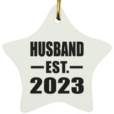 Husband Established EST. 2023 - Star Ornament