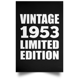71st Birthday Vintage 1953 Limited Edition - Poster Portrait