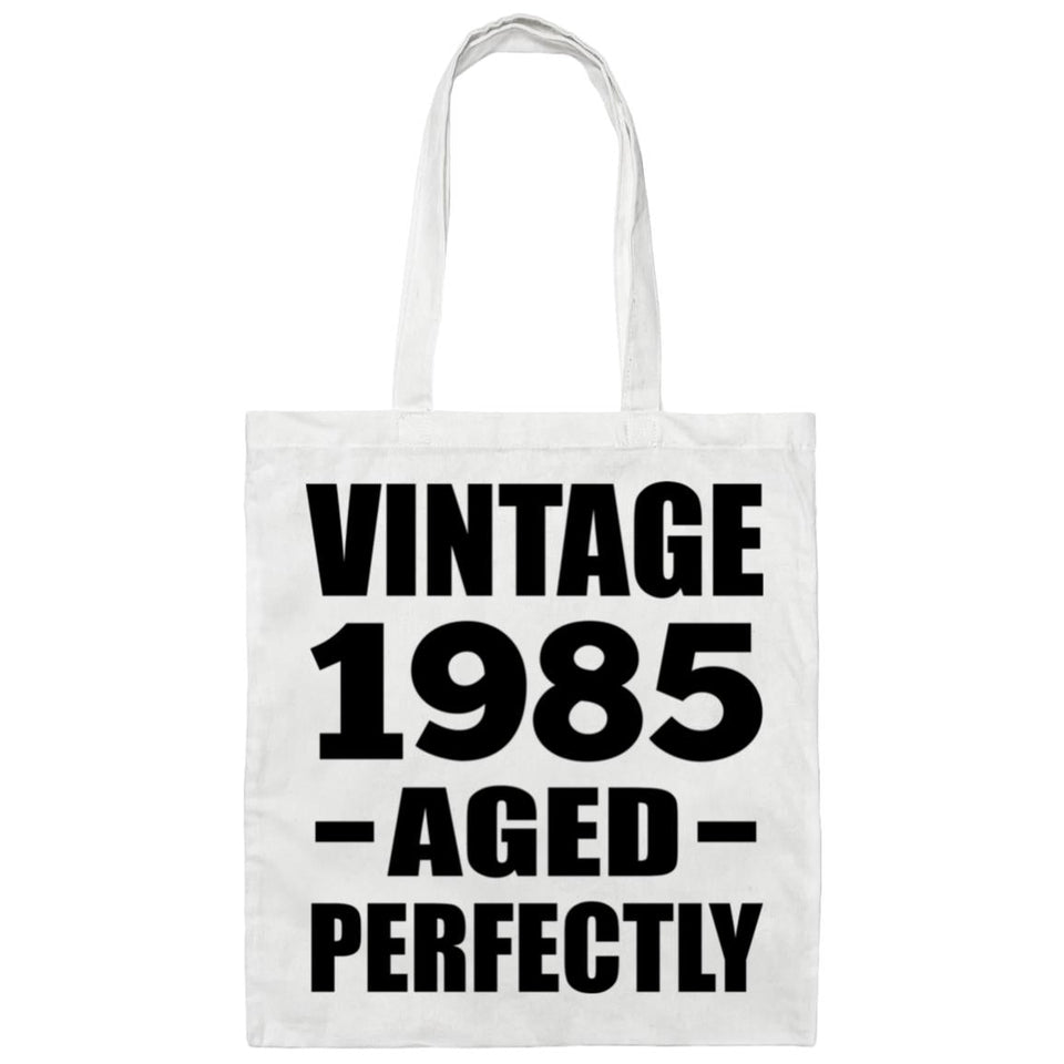 39th Birthday Vintage 1985 Aged Perfectly - Tote Bag White
