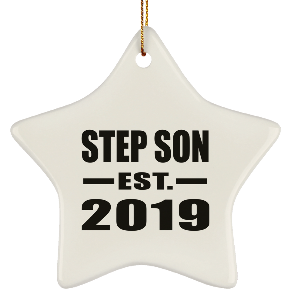 Step Son Established EST. 2019 - Star Ornament