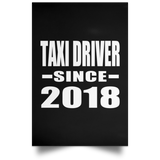 Taxi Driver Since 2018 - Poster Portrait