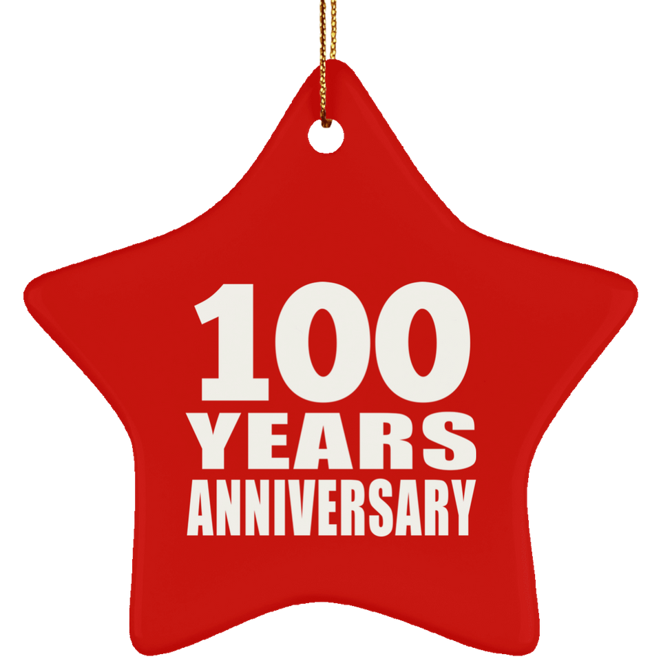 100th Anniversary 100 Years - Star Ornament