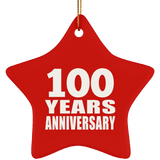 100th Anniversary 100 Years - Star Ornament
