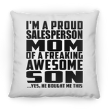 Proud Salesperson Mom Of Awesome Son - Throw Pillow