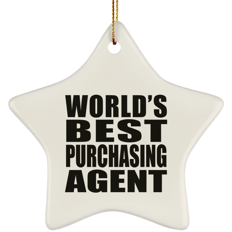 World's Best Purchasing Agent - Star Ornament