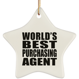 World's Best Purchasing Agent - Star Ornament