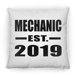 Mechanic Established EST. 2019 - Throw Pillow
