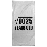 95th Birthday Square Root of 9025 Years Old - Hand Towel