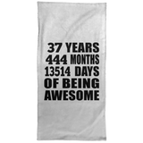 37th Birthday 37 Years 444 Months 13514 Days Of Awesome - Hand Towel